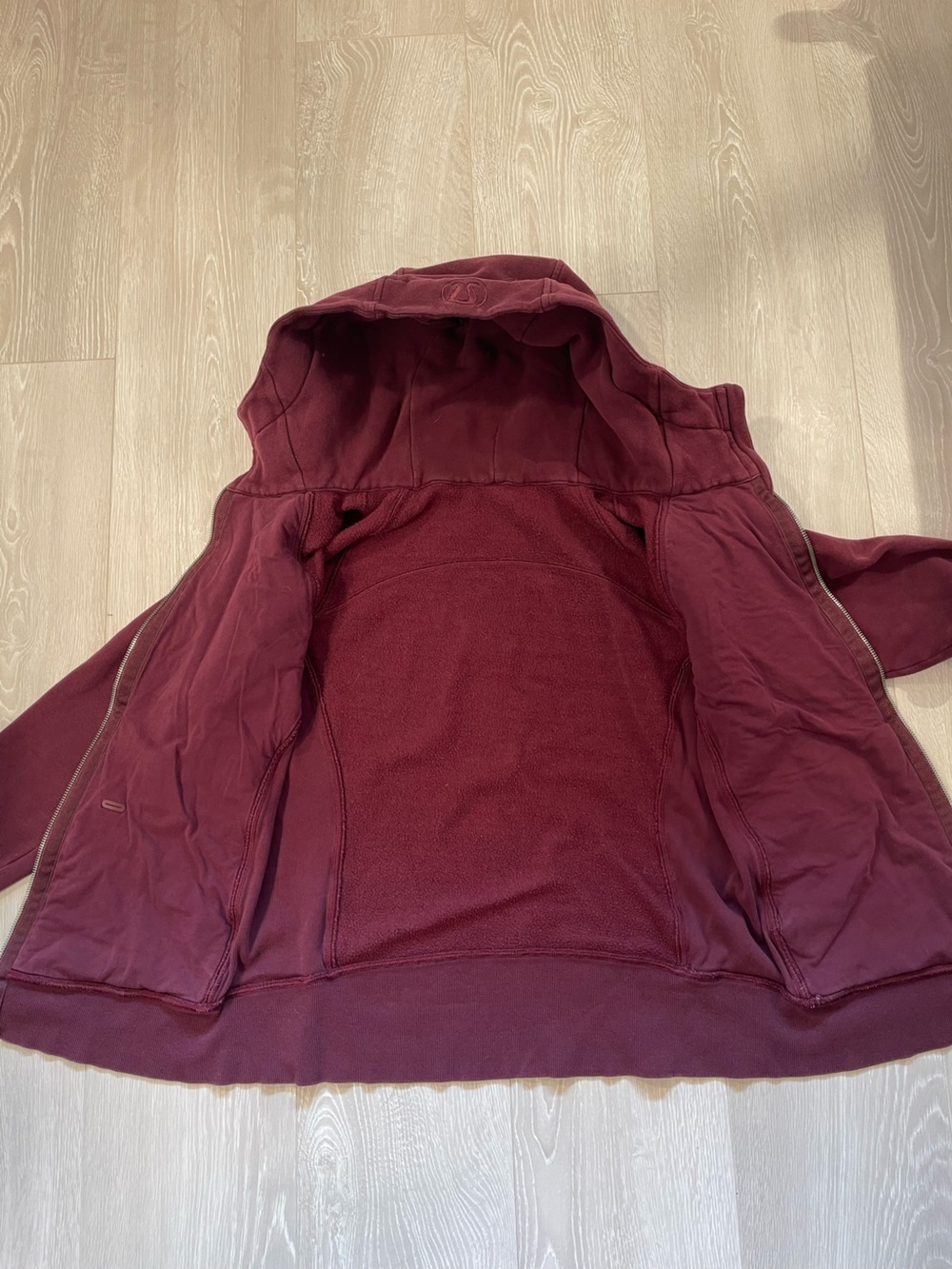 Lululemon Scuba Hoodie IV Garnet Maroon Burgundy size 10 - Picture 11 of 13